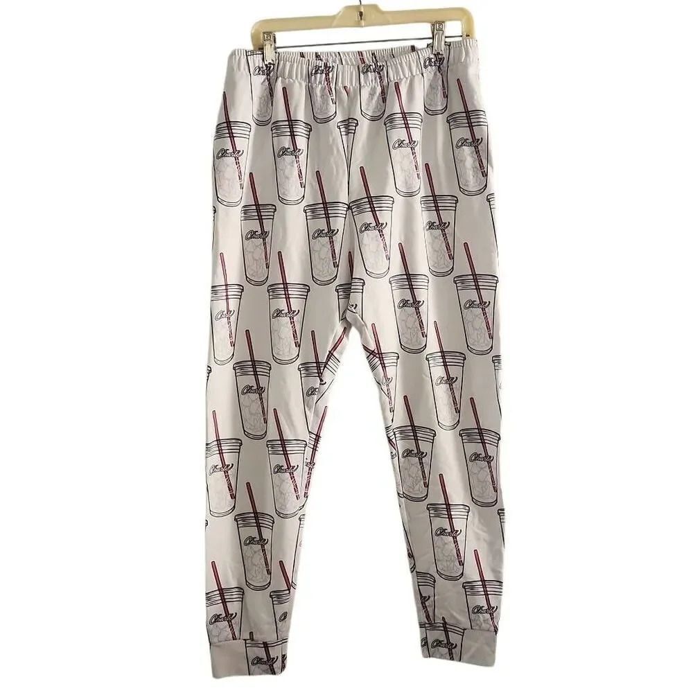 Charli D'Amelio Women's Size XL White Pink Sweatpants